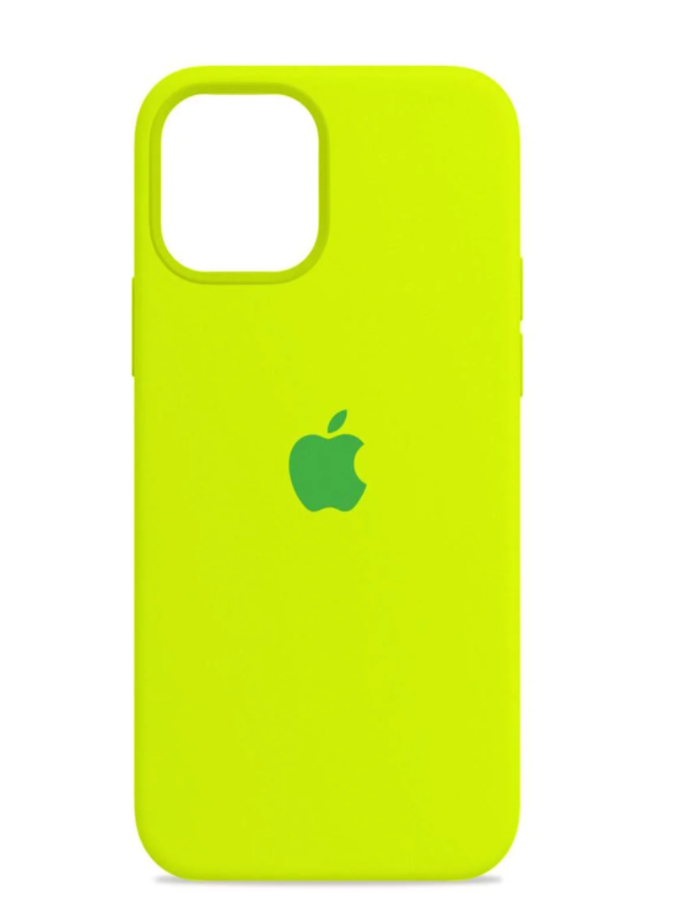 Чехол для iPhone 12/12 Pro Silicone Case (лимонный)
