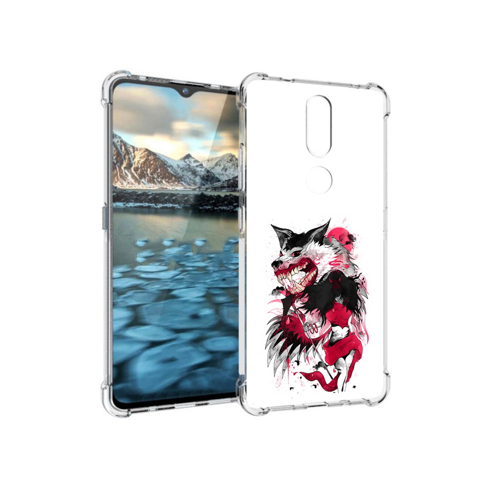 

Чехол MyPads Tocco для Nokia 2.4 красная шапочка (PT227049.107.410), Прозрачный, Tocco