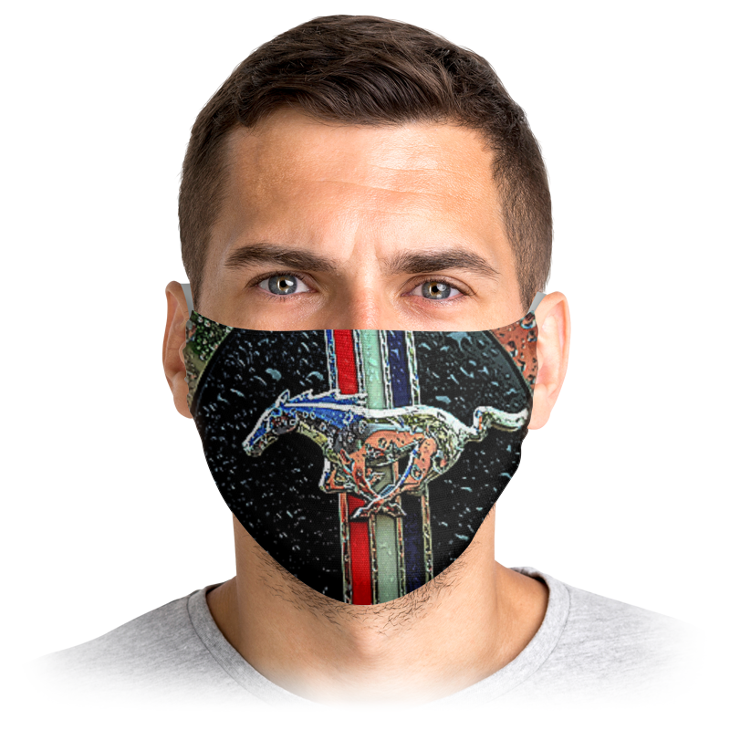 

Многоразовая маска Printio Stop virus! черная L, Stop virus!