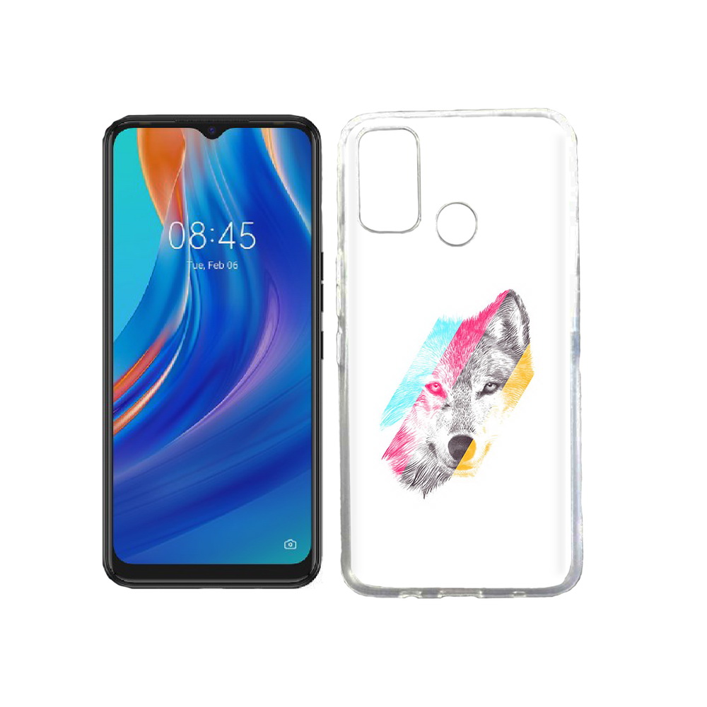 

Чехол MyPads Tocco для Tecno Spark 7T волк градиент, Прозрачный, Tocco