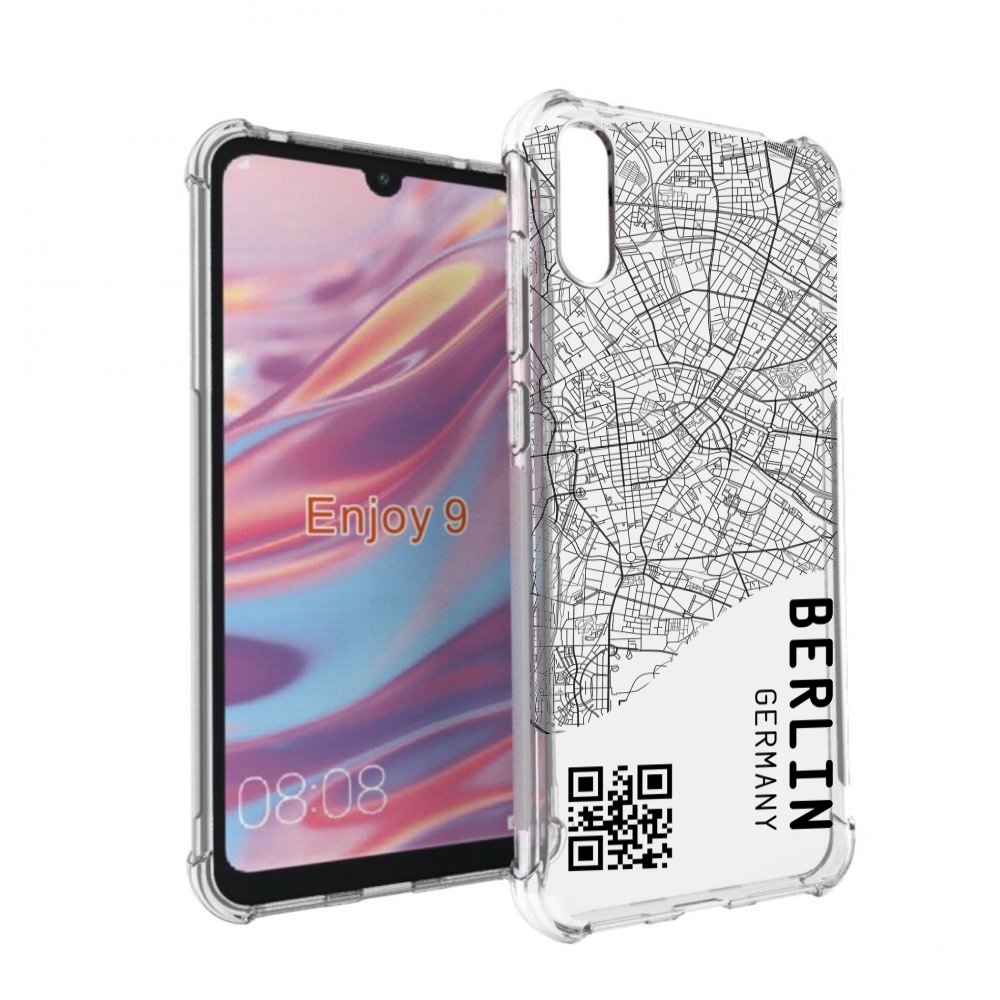 

Чехол бампер MyPads схема-берлин для Huawei Enjoy 9, Прозрачный, Tocco