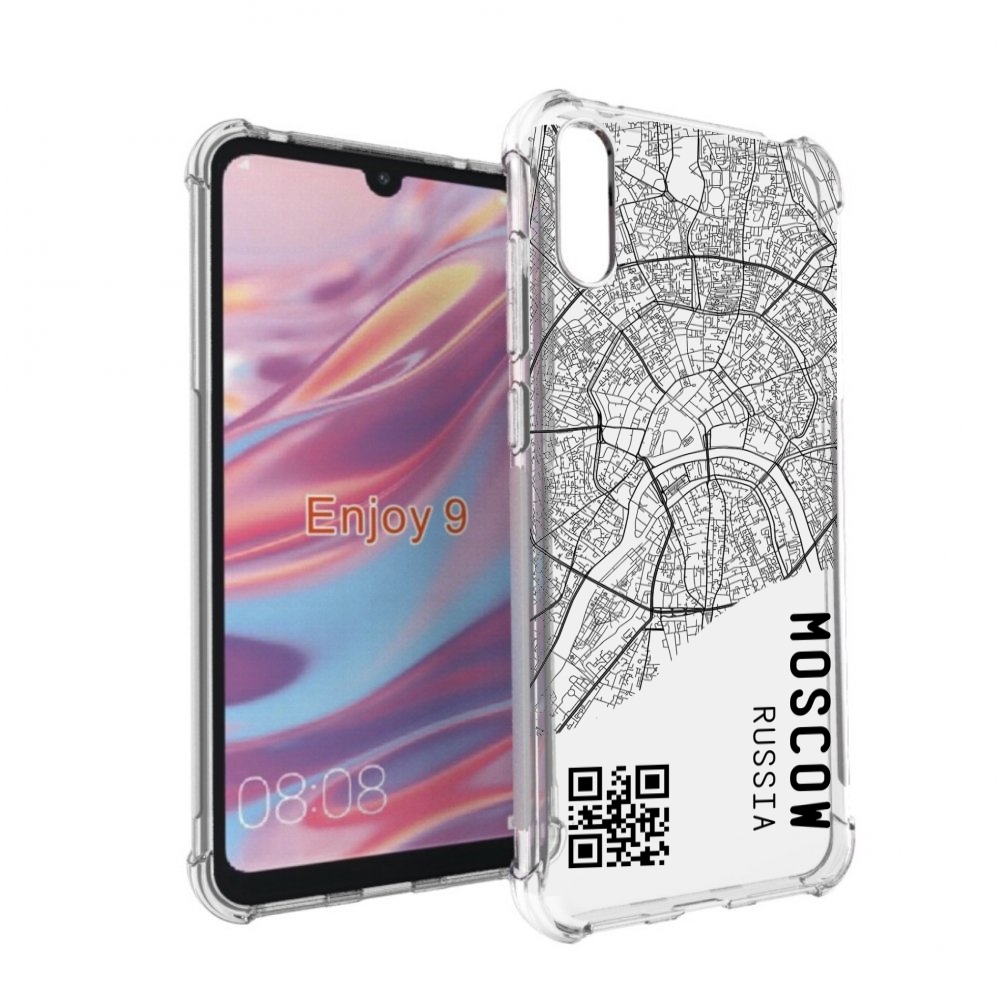 

Чехол бампер MyPads схема-москва для Huawei Enjoy 9, Прозрачный, Tocco