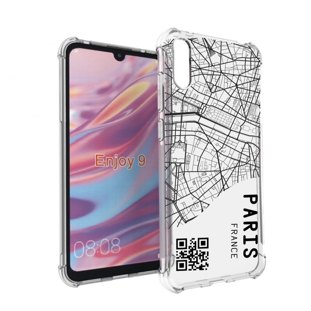 

Чехол бампер MyPads схема-париж для Huawei Enjoy 9, Прозрачный, Tocco