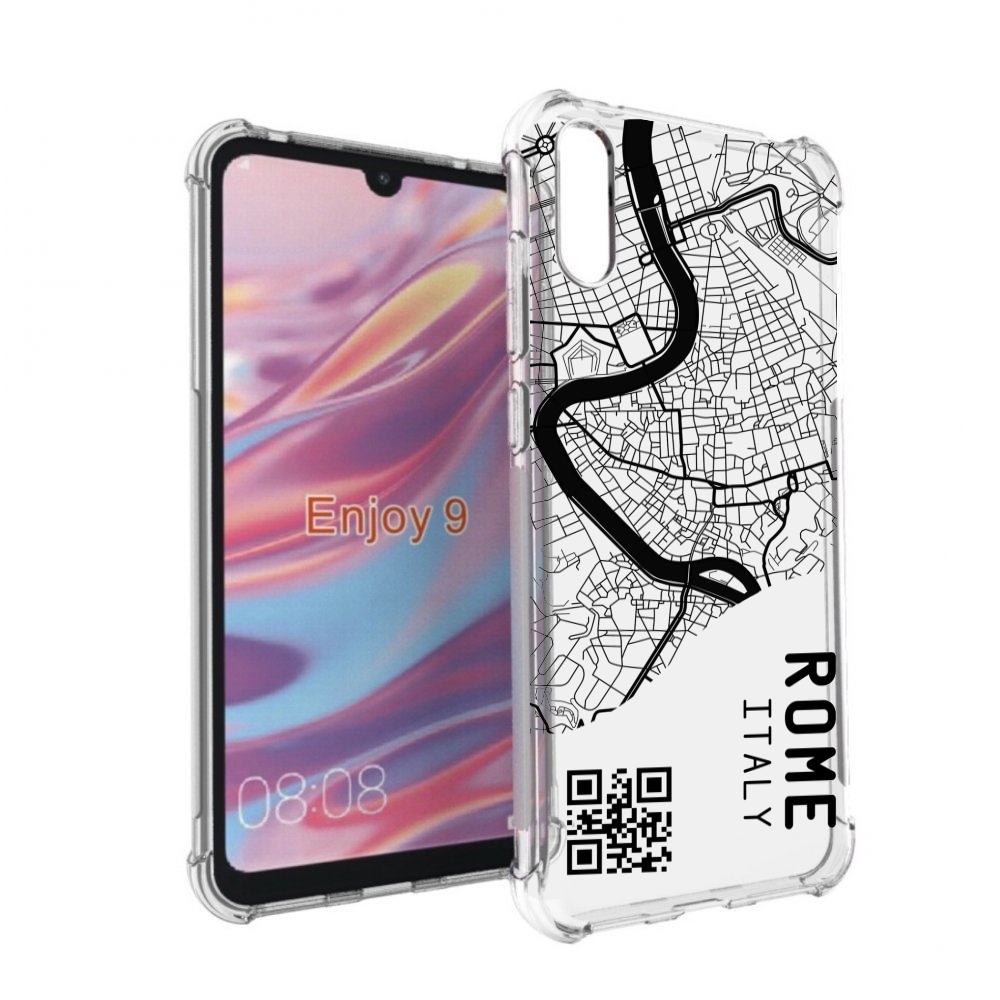 

Чехол бампер MyPads схема-рим для Huawei Enjoy 9, Прозрачный, Tocco