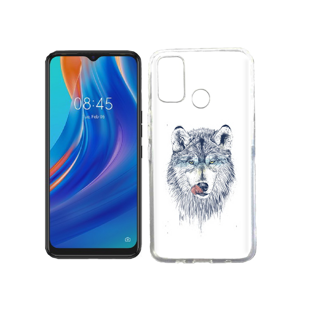 

Чехол MyPads Tocco для Tecno Spark 7T голодгый волк, Прозрачный, Tocco