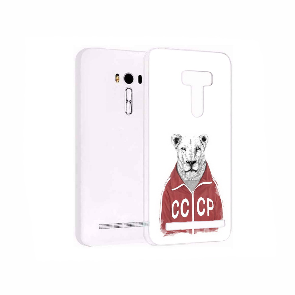

Чехол MyPads Tocco для Asus ZenFone 2 Laser (ZE550KL) львица ссср, Прозрачный, Tocco