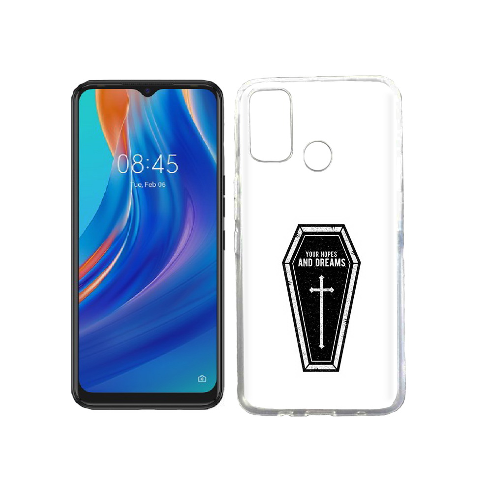 

Чехол MyPads Tocco для Tecno Spark 7T гроб с мечтами, Прозрачный, Tocco