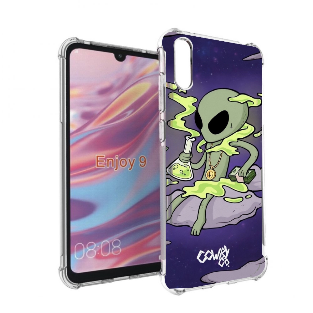 

Чехол бампер MyPads токсичный инопланетянин для Huawei Enjoy 9, Прозрачный, Tocco
