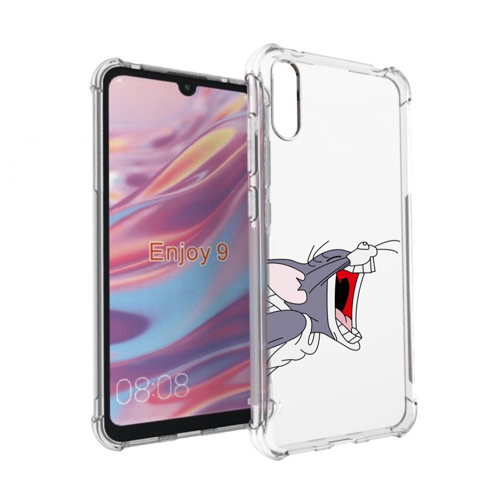 

Чехол бампер MyPads том-голодный для Huawei Enjoy 9, Прозрачный, Tocco