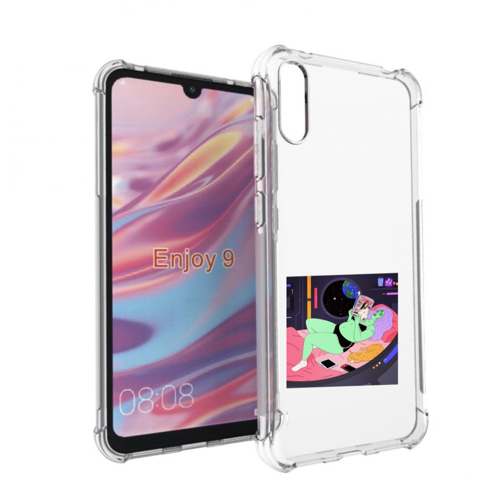 

Чехол бампер MyPads трехглазая девушка зеленая для Huawei Enjoy, Прозрачный, Tocco
