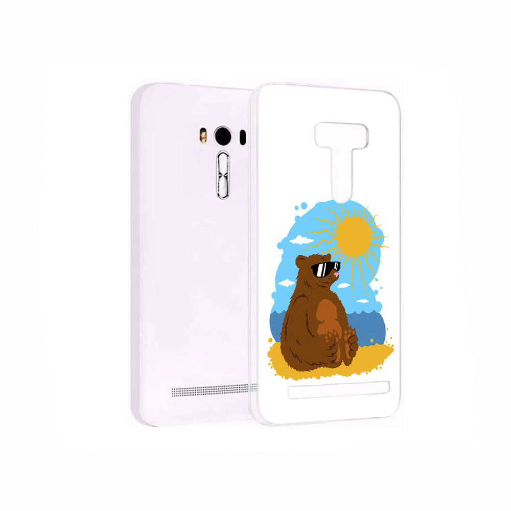 Чехол MyPads Tocco для Asus ZenFone 2 Laser (ZE550KL) медведь на чиле