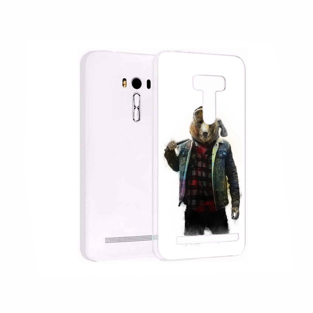 

Чехол MyPads Tocco для Asus ZenFone 2 Laser (ZE550KL) медведь с топором, Прозрачный, Tocco