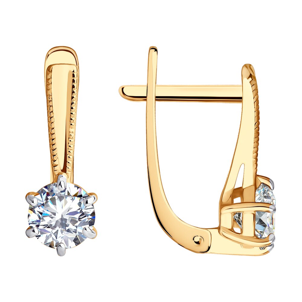 

Серьги из золота SOKOLOV 029488-4, фианит, 029488-4