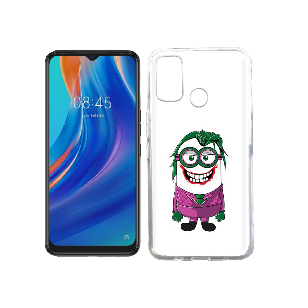 

Чехол MyPads Tocco для Tecno Spark 7T джокер миньон, Прозрачный, Tocco
