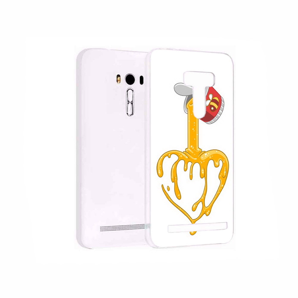 

Чехол MyPads Tocco для Asus ZenFone 2 Laser (ZE550KL) медовое сердце, Прозрачный, Tocco
