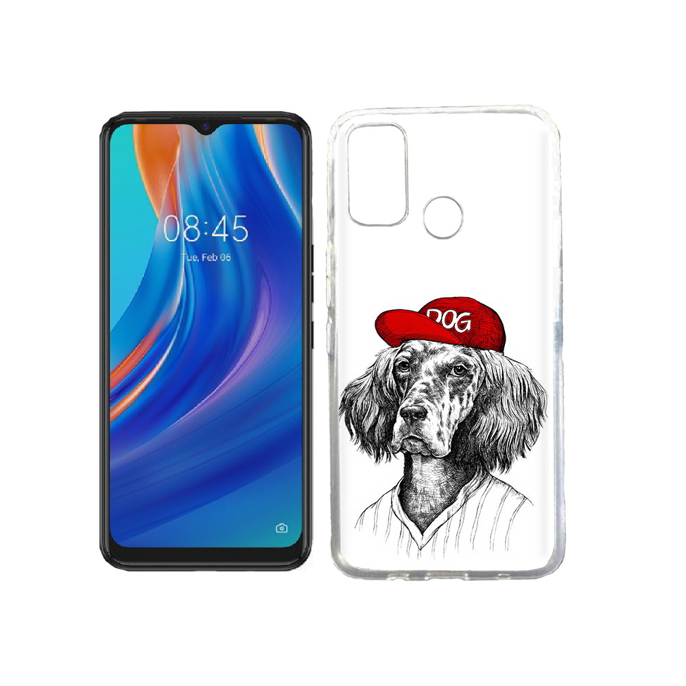 

Чехол MyPads Tocco для Tecno Spark 7T дог, Прозрачный, Tocco