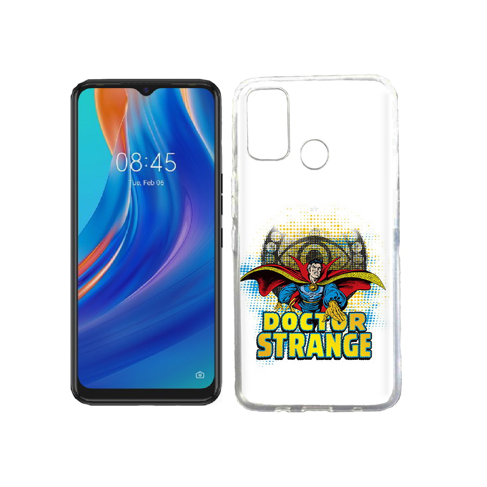 

Чехол MyPads Tocco для Tecno Spark 7T доктор стренж рисунок, Прозрачный, Tocco