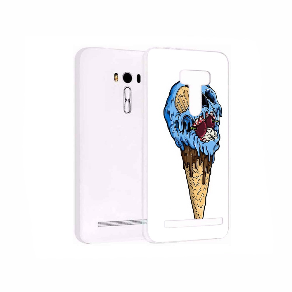

Чехол MyPads Tocco для Asus ZenFone 2 Laser (ZE550KL) мороженное череп, Прозрачный, Tocco