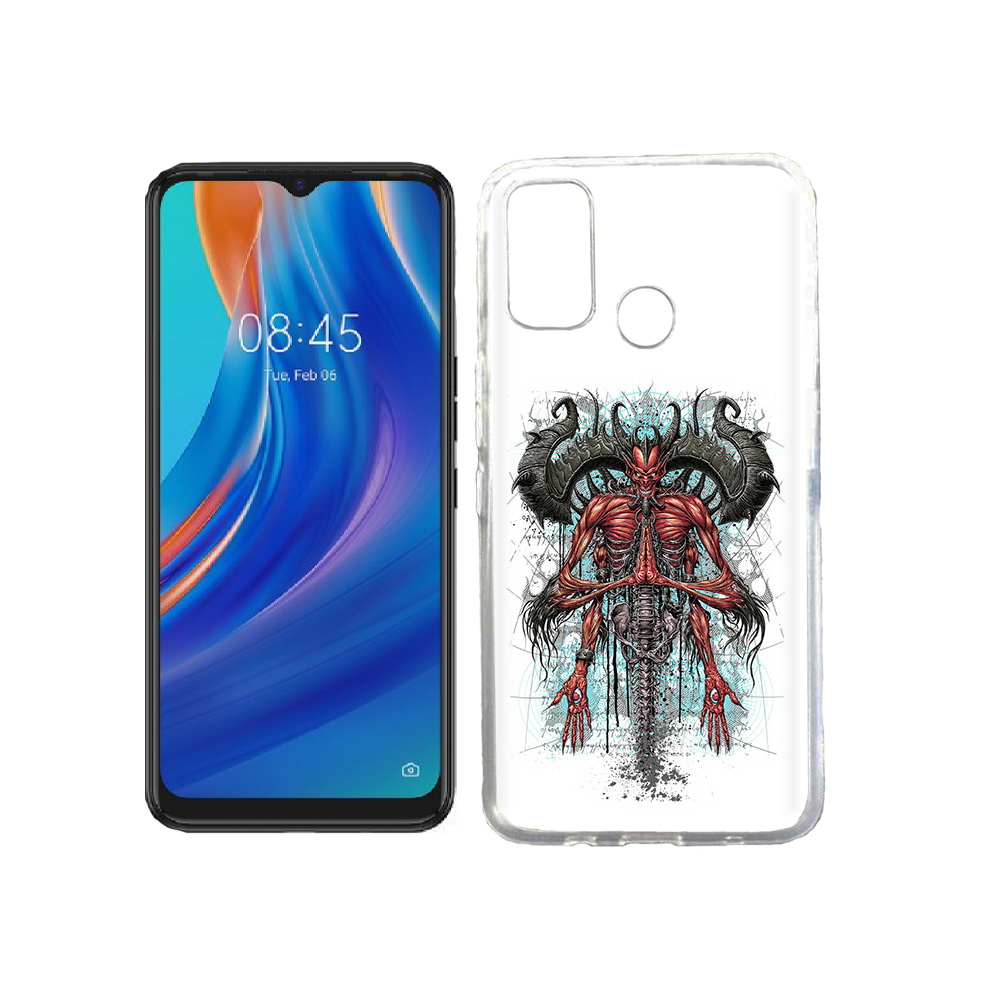 

Чехол MyPads Tocco для Tecno Spark 7T дьявол, Прозрачный, Tocco