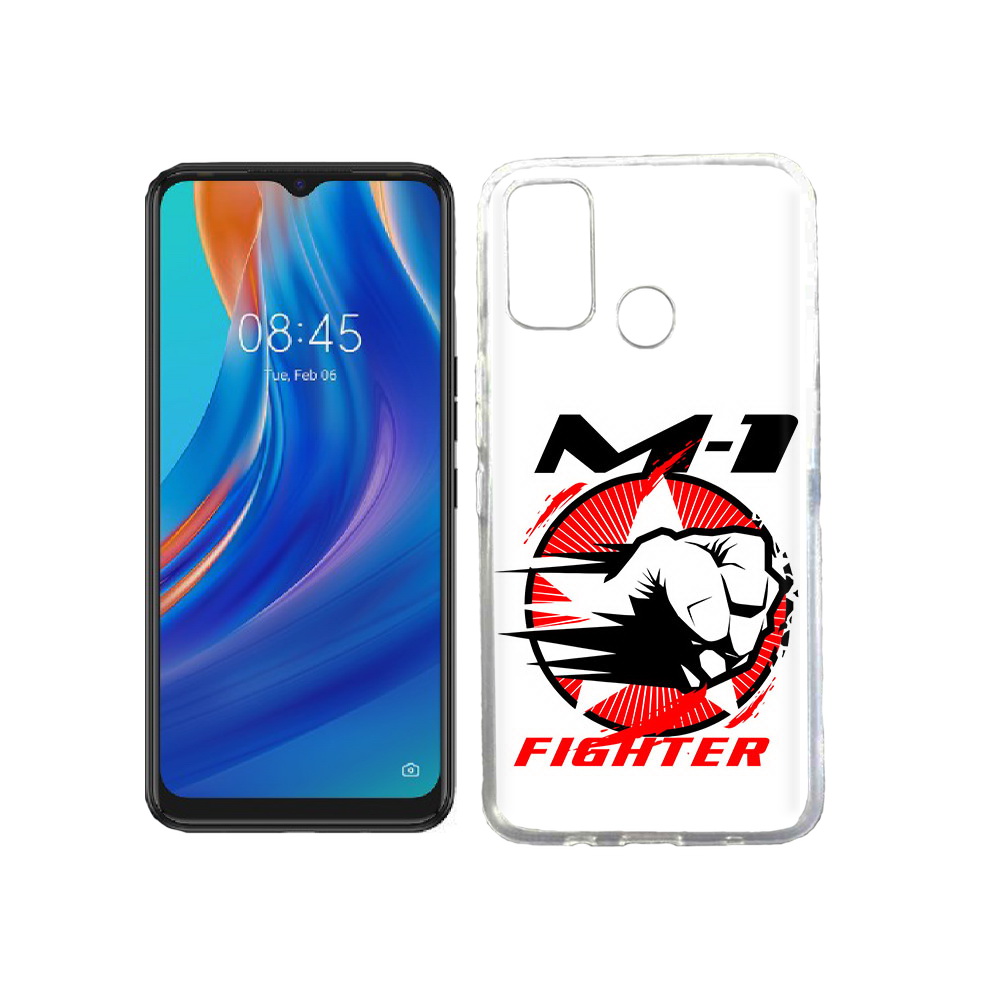

Чехол MyPads Tocco для Tecno Spark 7T единоборства М-1, Прозрачный, Tocco
