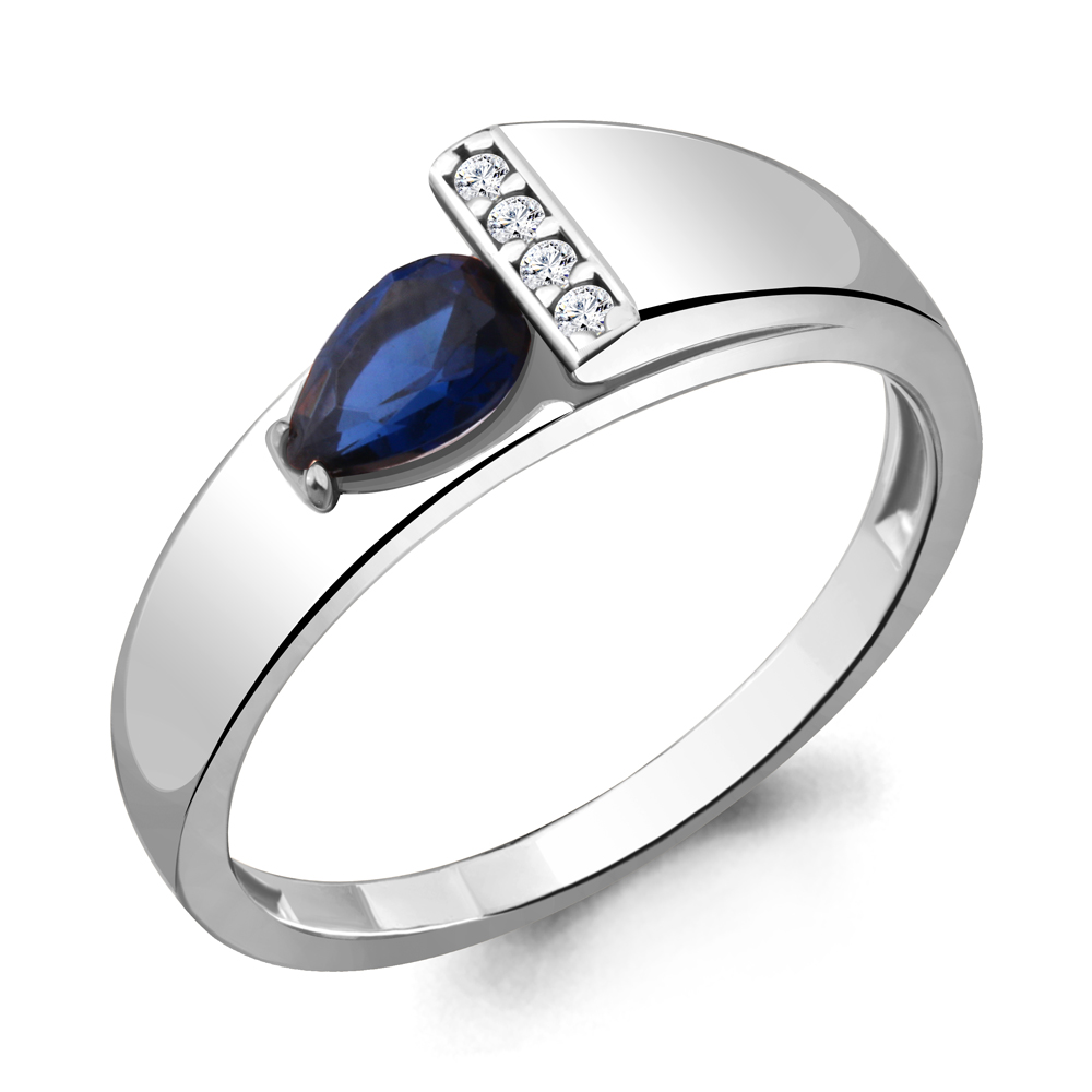 

Кольцо из серебра р. 18 AQUAMARINE 68786Б_925_р, 68786Б_925_р