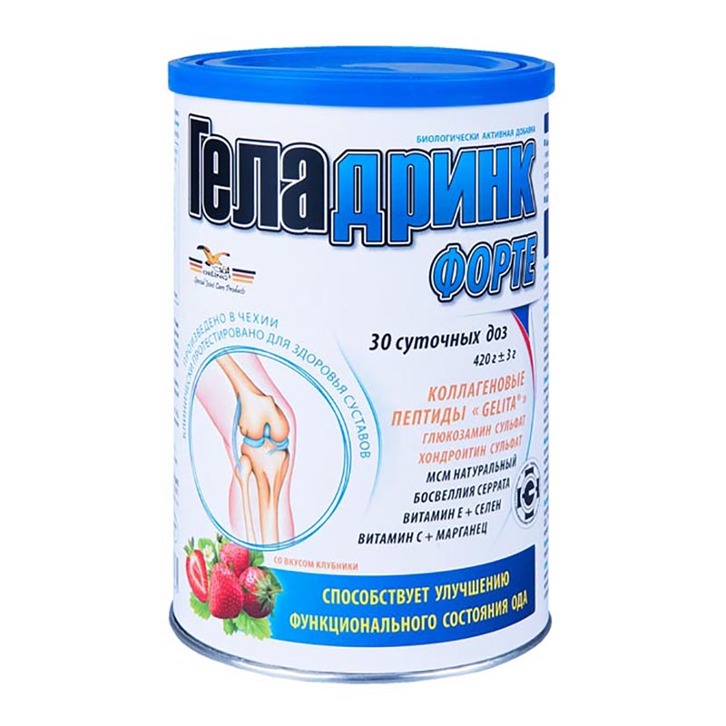 Форте, 420 г, вкус: клубника