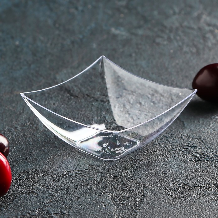 

Форма одноразовая для фуршетов Square, 90 мл, 7x7 см, цвет прозрачный