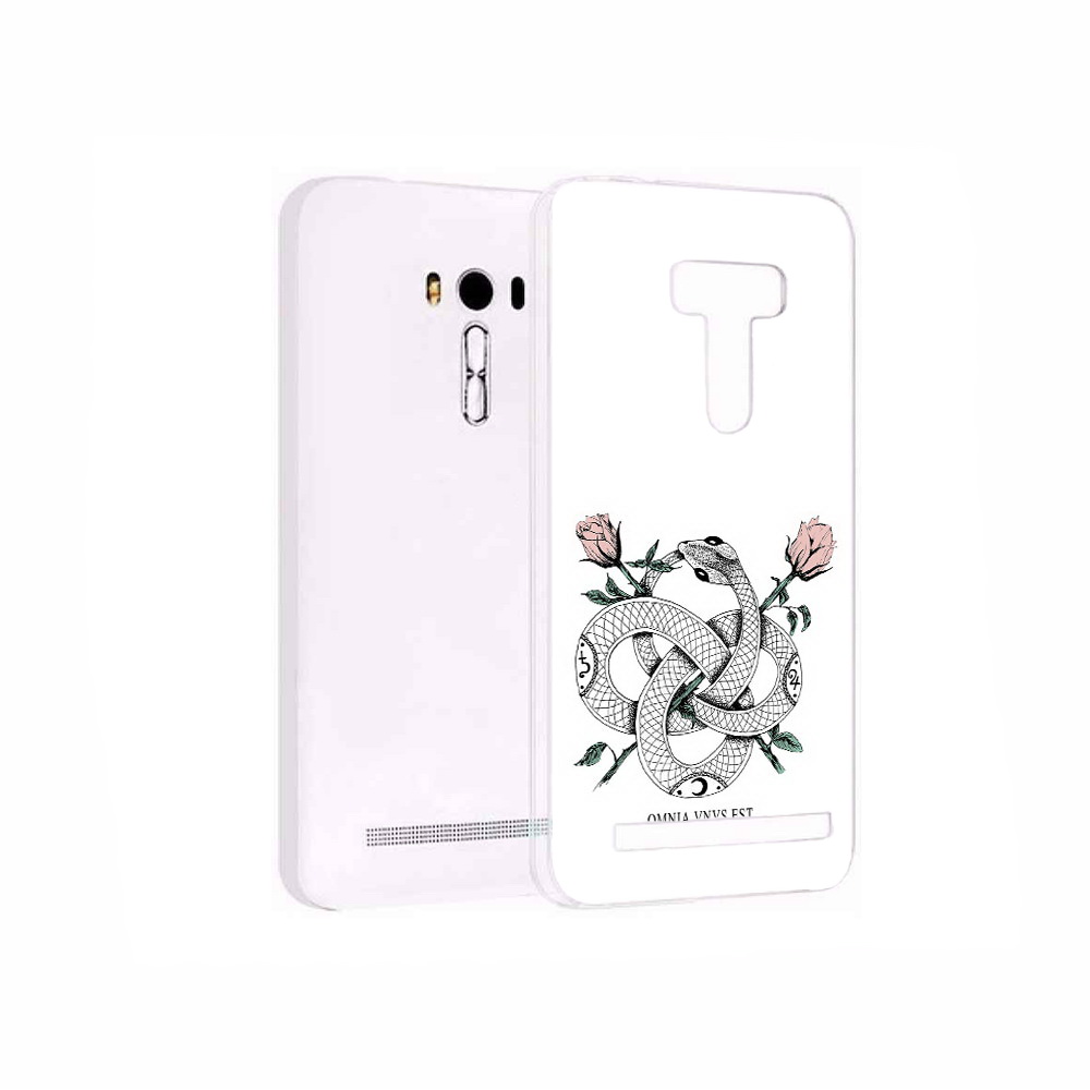 

Чехол MyPads Tocco для Asus ZenFone 2 Laser (ZE550KL) нарисованная змея абстракция, Прозрачный, Tocco