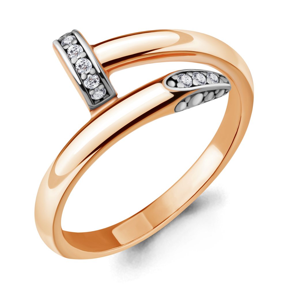 

Кольцо из серебра р. 17,5 AQUAMARINE 68096А_925_з, 68096А_925_з
