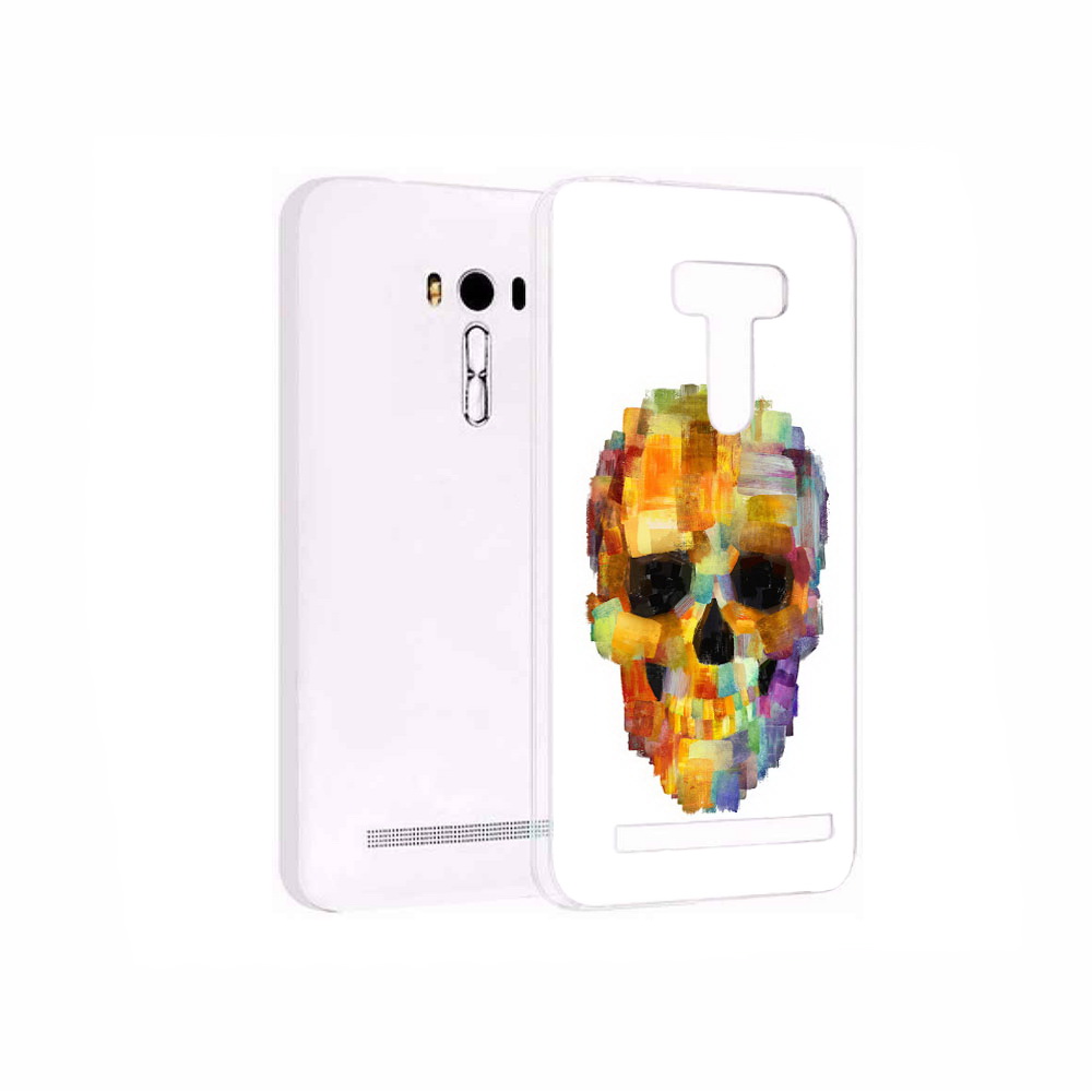Чехол MyPads Tocco для Asus ZenFone 2 Laser (ZE550KL) нарисованный череп