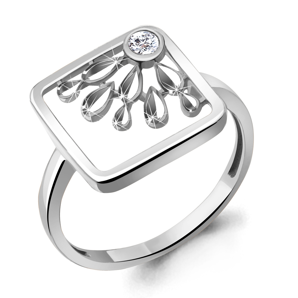 

Кольцо из серебра р. 18 AQUAMARINE 67330А_925_р, 67330А_925_р