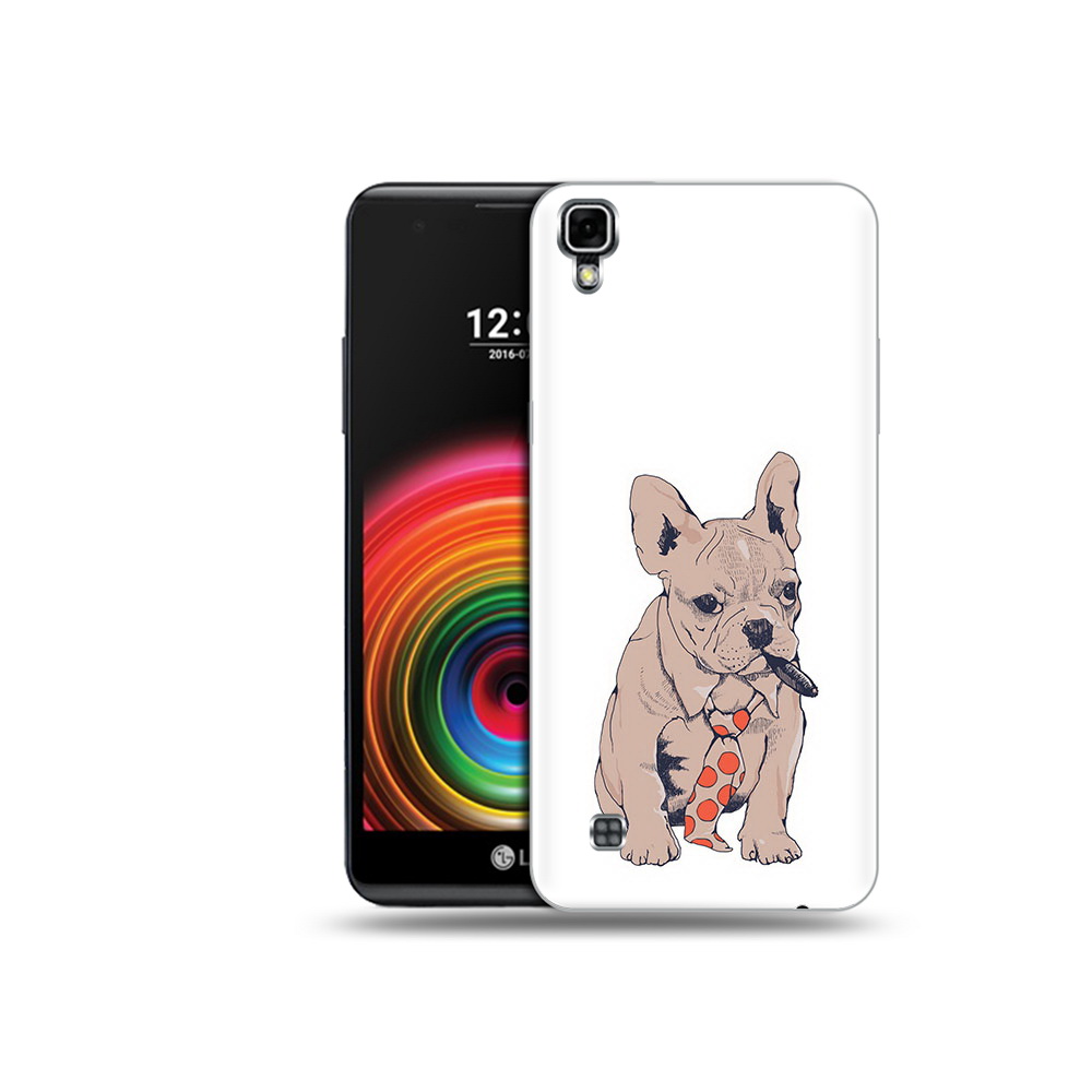

Чехол MyPads Tocco для LG X Power бульдог с сигарой, Прозрачный, Tocco