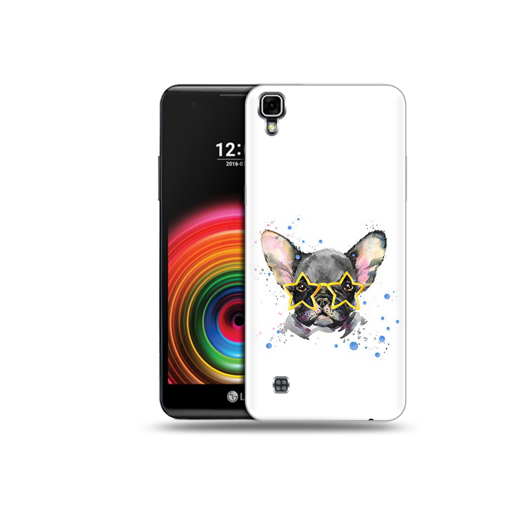 

Чехол MyPads Tocco для LG X Power буля в очках, Прозрачный, Tocco