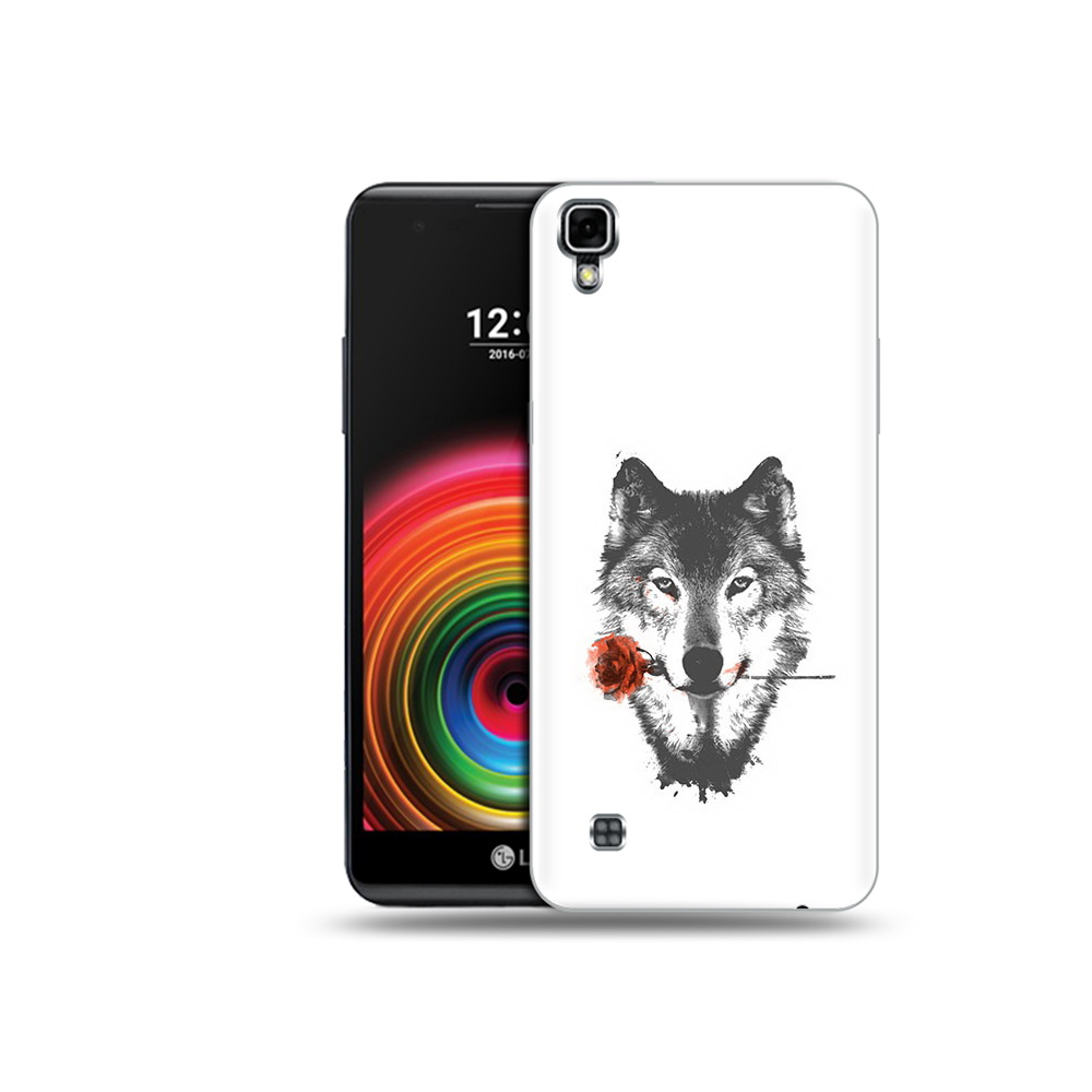 

Чехол MyPads Tocco для LG X Power волк с розой, Прозрачный, Tocco