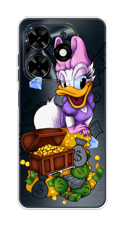 

Чехол на Tecno Spark Go 2024 "Rich Daisy Duck", Коричневый;белый;фиолетовый, 304650-1