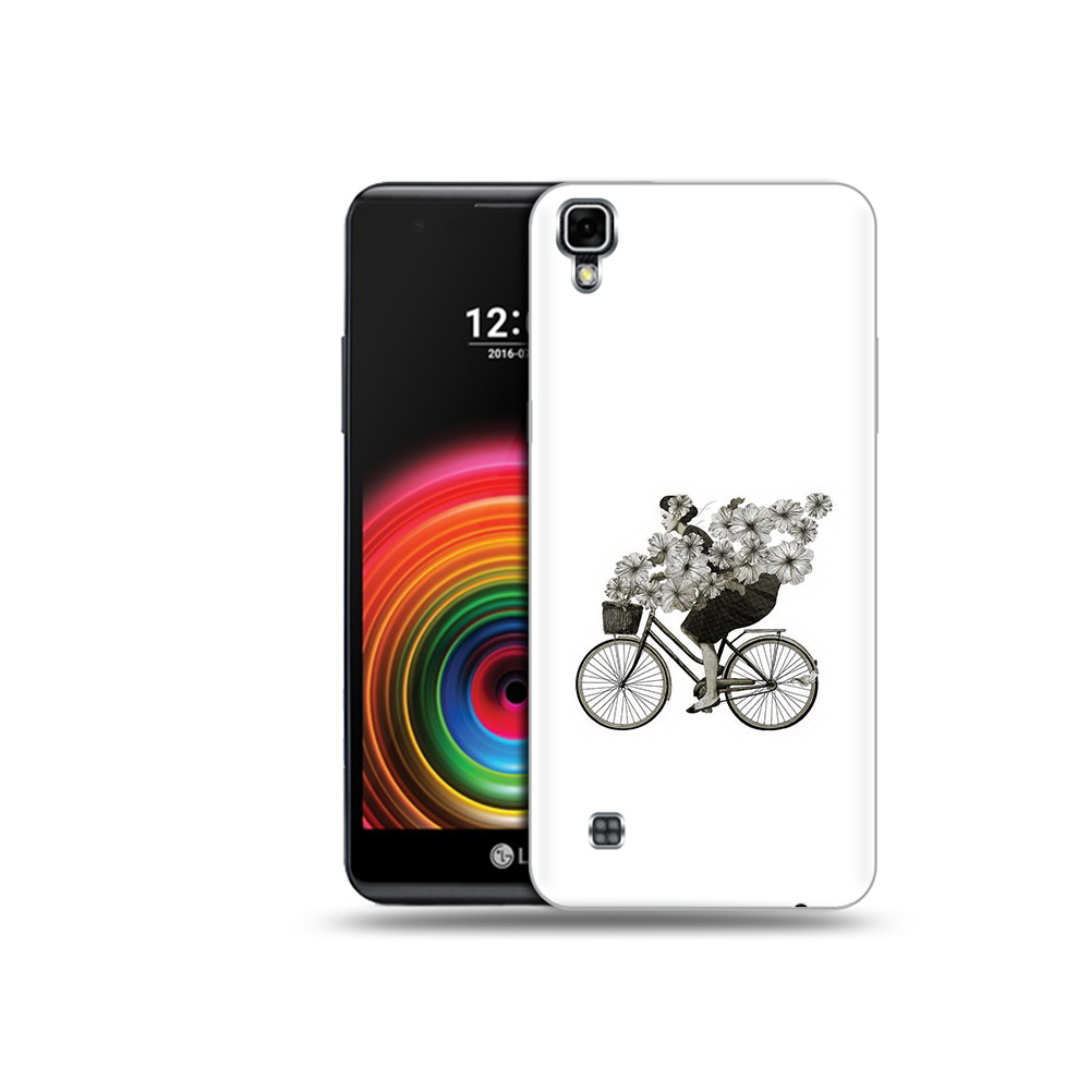 

Чехол MyPads Tocco для LG X Power девушка на велосипеде с цветами, Прозрачный, Tocco