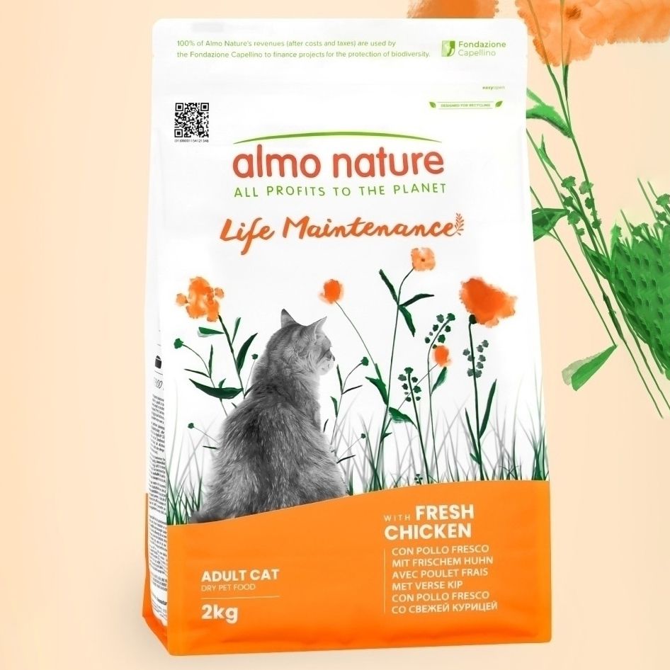 

Сухой корм для кошек Almo Nature Life Maintenance со свежей курицей, 0,4кг