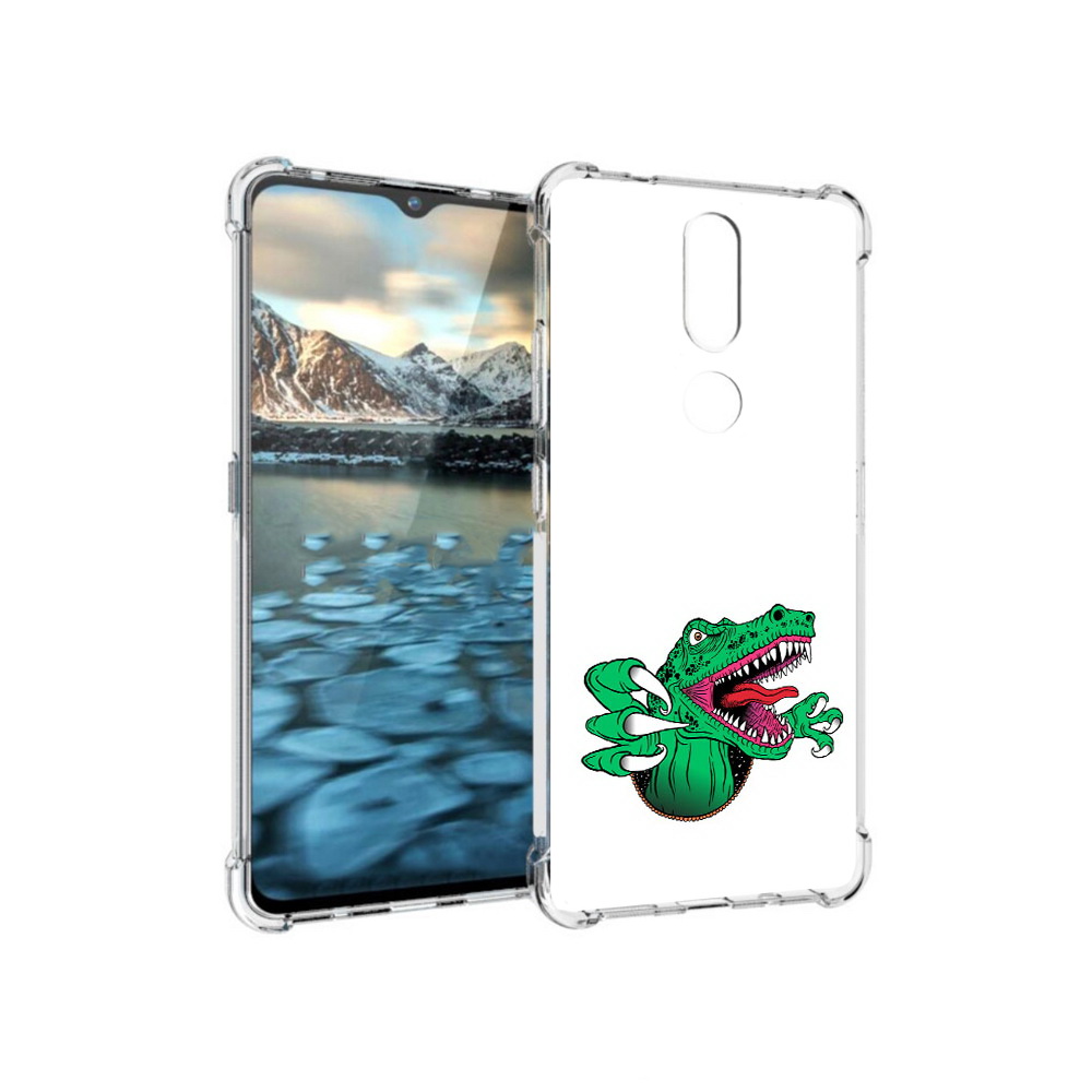 

Чехол MyPads Tocco для Nokia 2.4 крокодил (PT227049.107.417), Прозрачный, Tocco