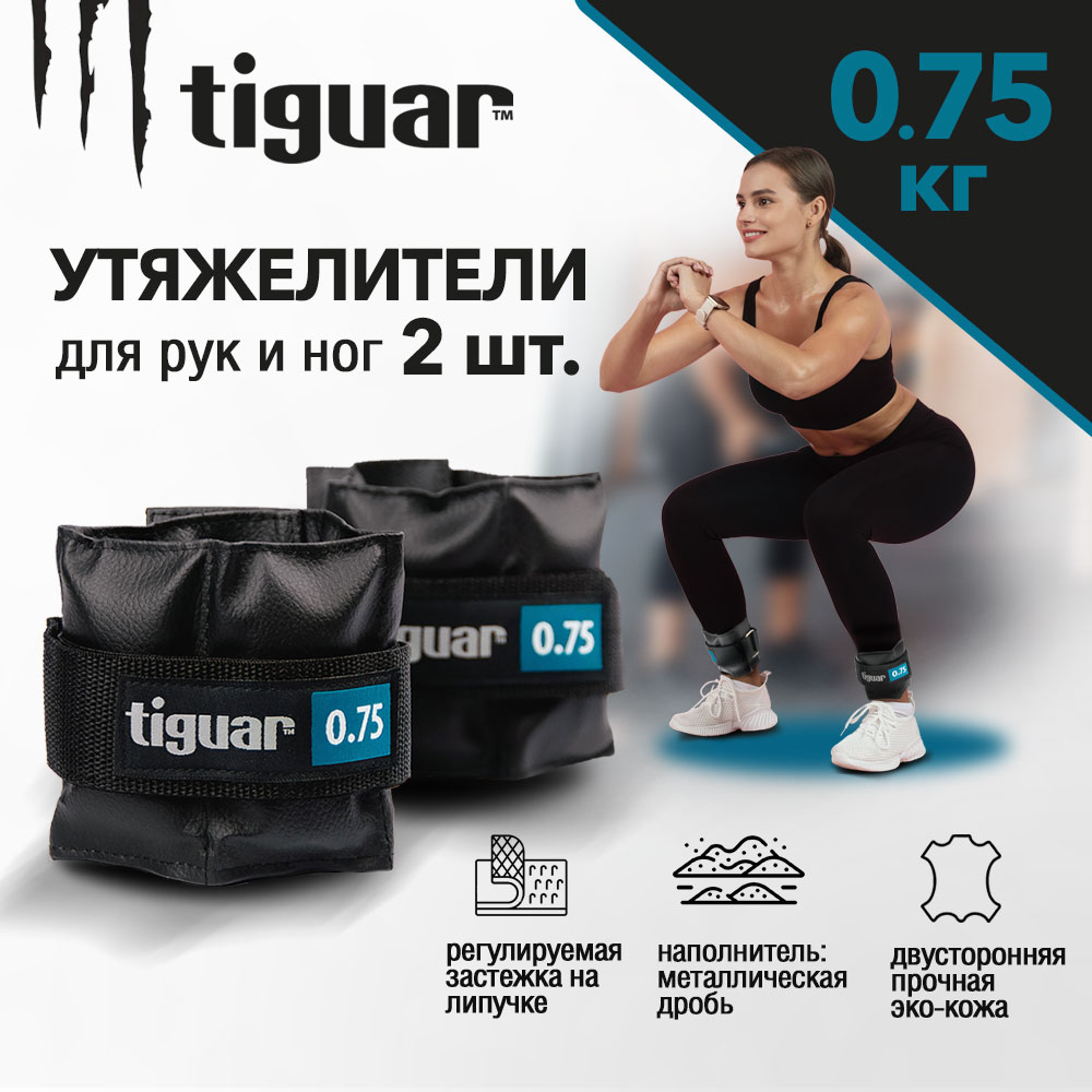 Утяжелитель Tiguar TI-OB00075 2x0,75 кг, black