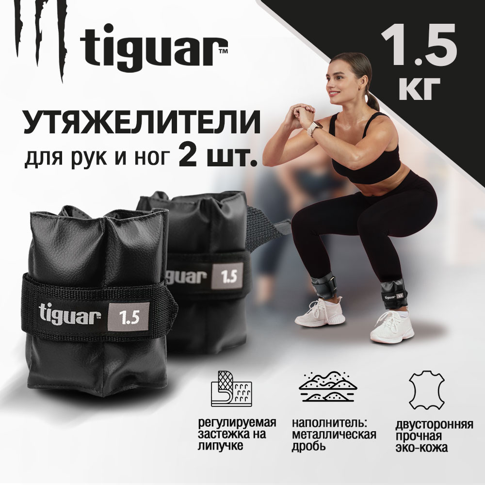 Утяжелитель Tiguar TI-OB00015 2x1,5 кг, black