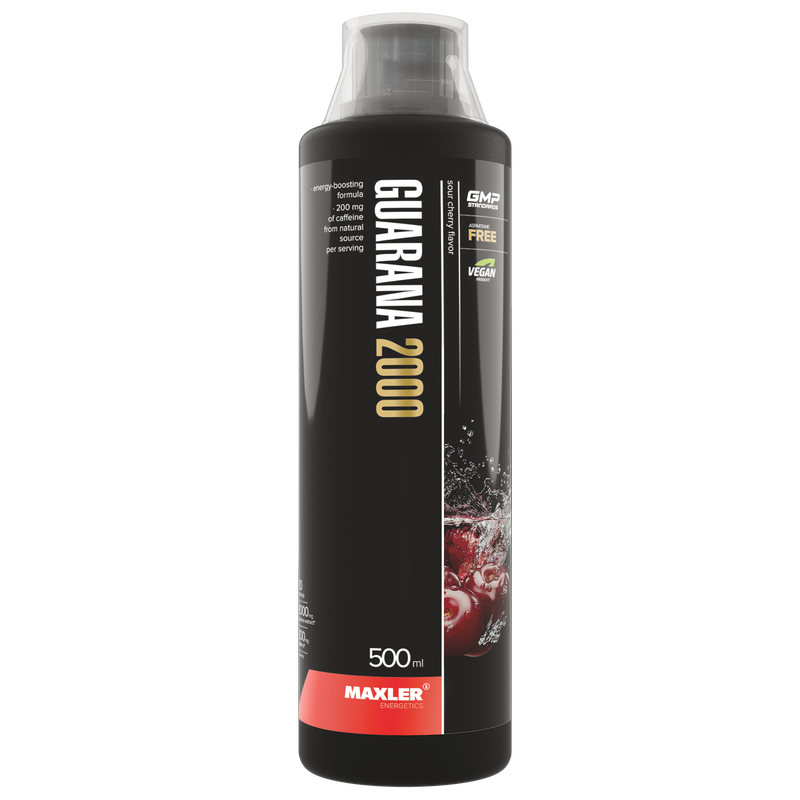 Энергетик Maxler Guarana 2000, 500 мл, cherry