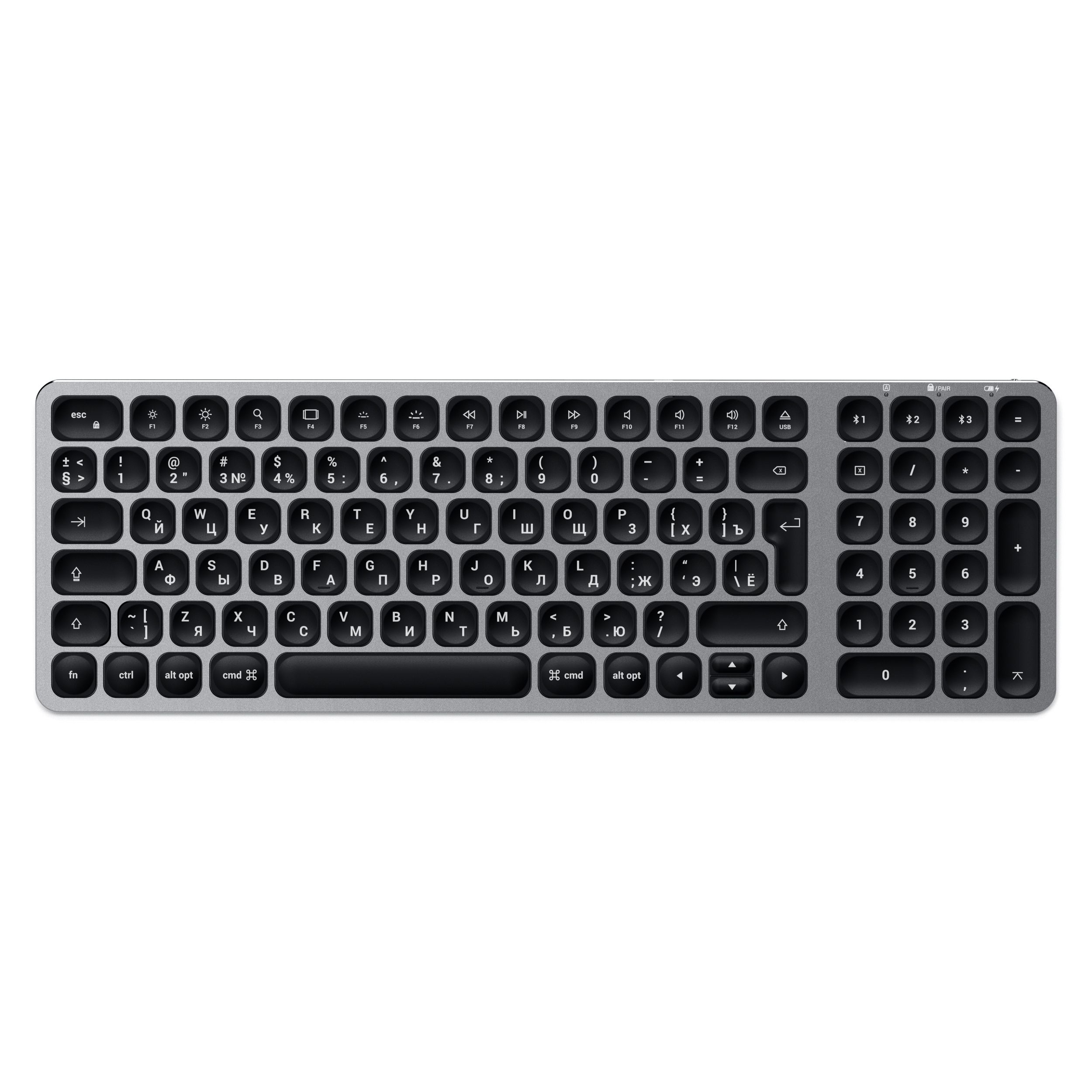 

Беспроводная клавиатура Satechi Compact Backlit Grey (ST-ACBKM-RU), Compact Backlit