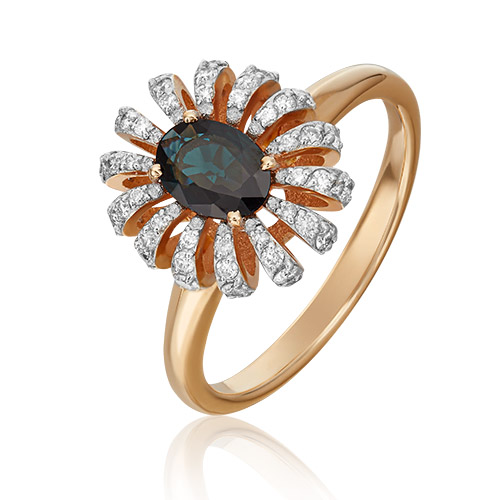 

Кольцо из золота р. , PLATINA jewelry 01-1349-00-105-1110-30, сапфир\бриллиант, 01-1349-00-105-1110-30