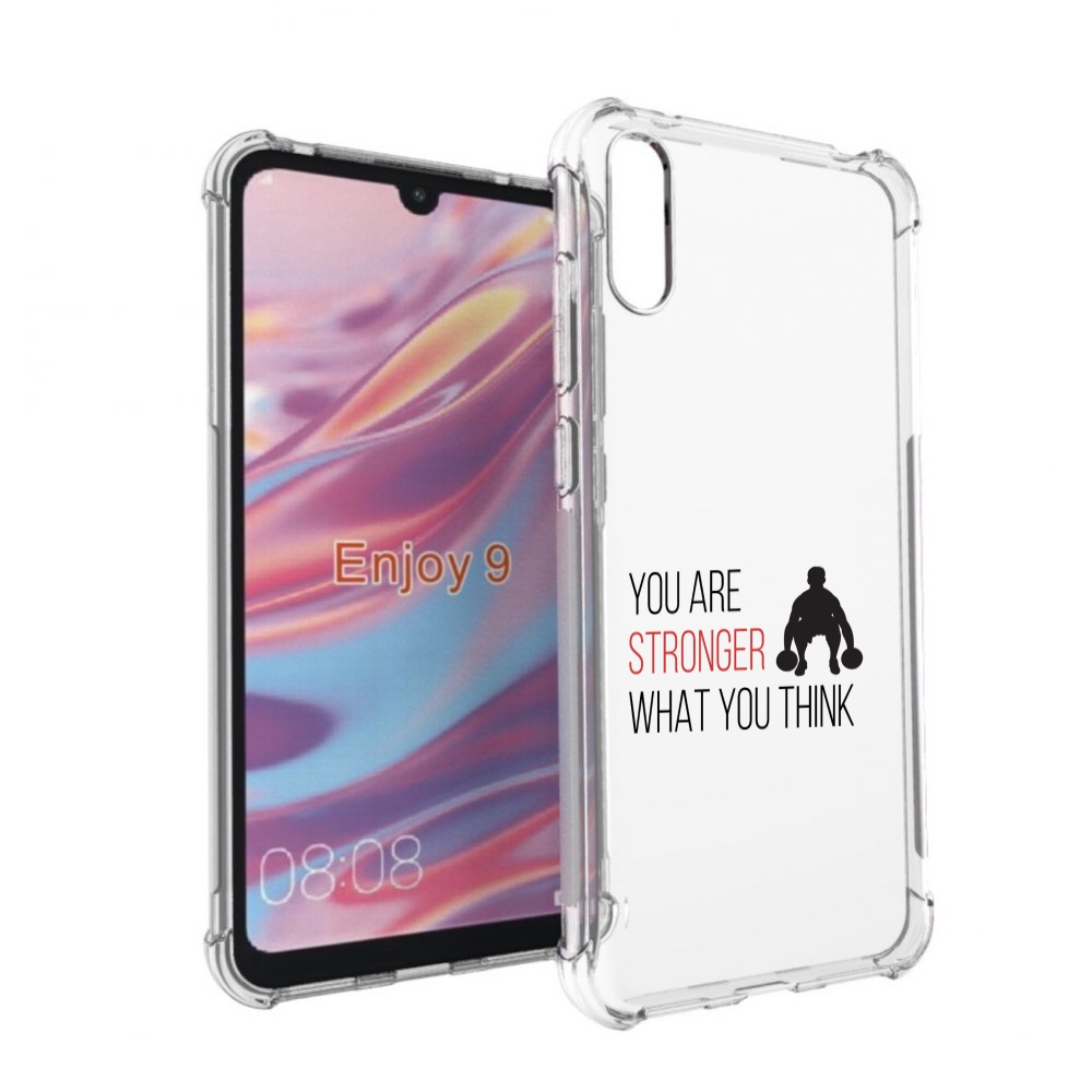 

Чехол бампер MyPads ты-сильнее-чем-думаешь для Huawei Enjoy 9, Прозрачный, Tocco