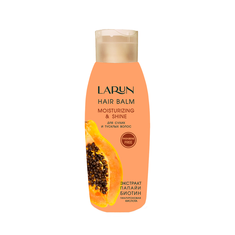 Бальзам для сухих и тусклых волос Larun Moisturizing & Shine 500 мл шампунь для сухих и тусклых волос larun moisturizing
