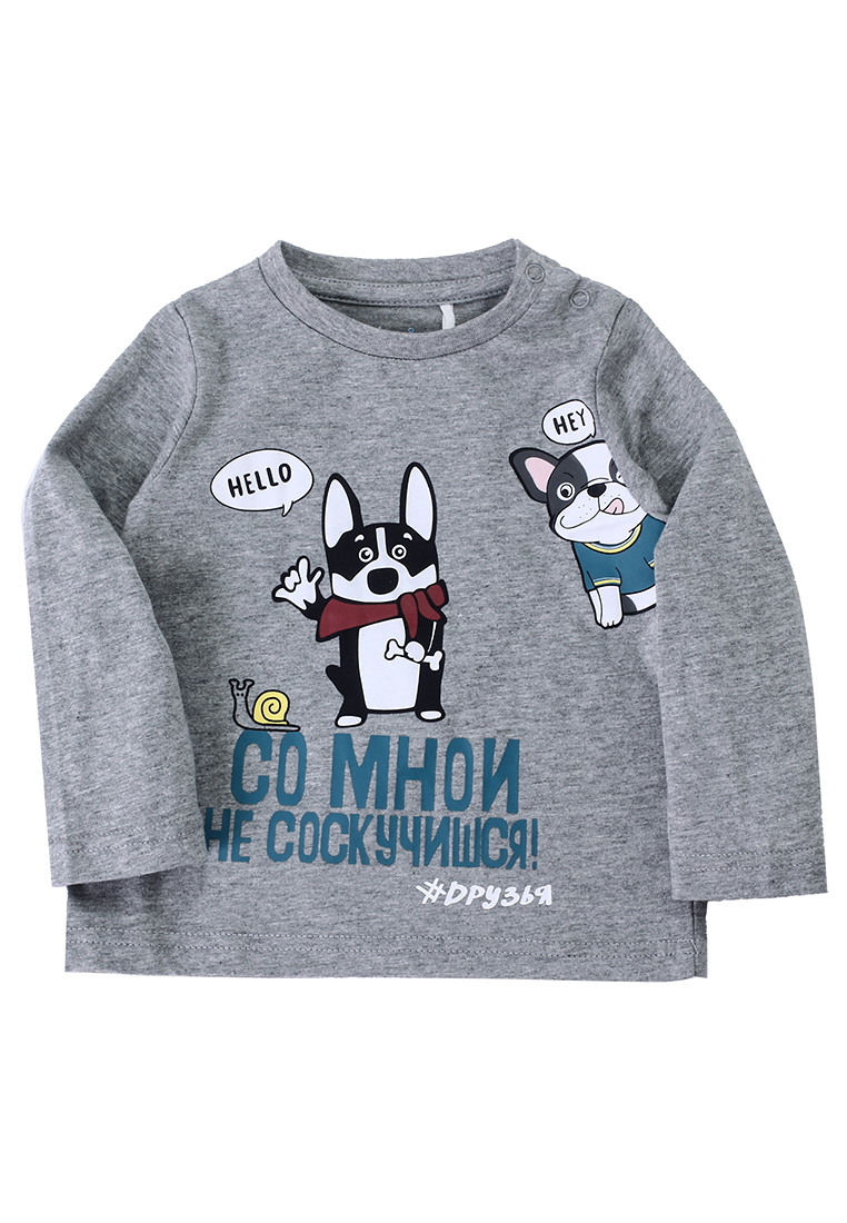 фото Лонгслив детский kari baby ss22b00200407 цв. серый р. 80