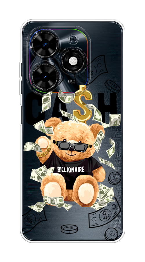 

Чехол на Tecno Spark Go 2024 "Big cash", Черный;серый;бежевый, 304650-1