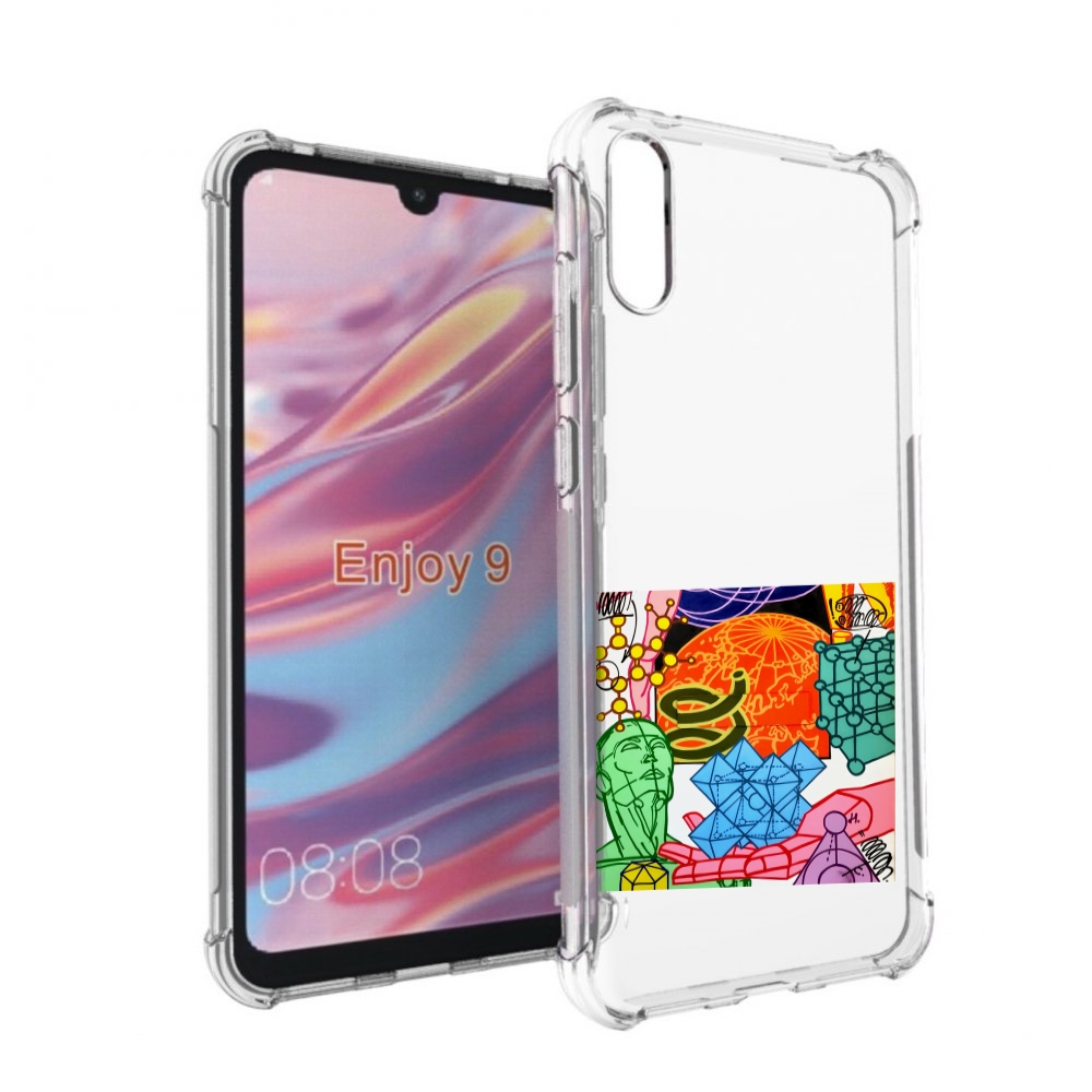 

Чехол бампер MyPads физика-химия для Huawei Enjoy 9, Прозрачный, Tocco