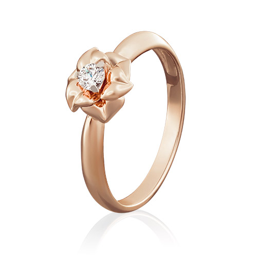 

Кольцо из золота р. 17 PLATINA jewelry 01-5018-00-101-1110-30, бриллиант, 01-5018-00-101-1110-30