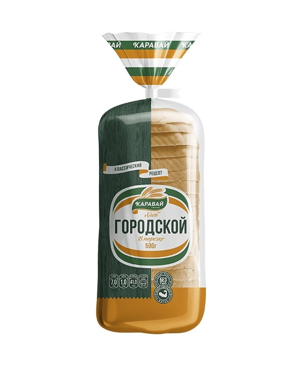 

Хлеб белый Каравай Городской 500 г, Городской
